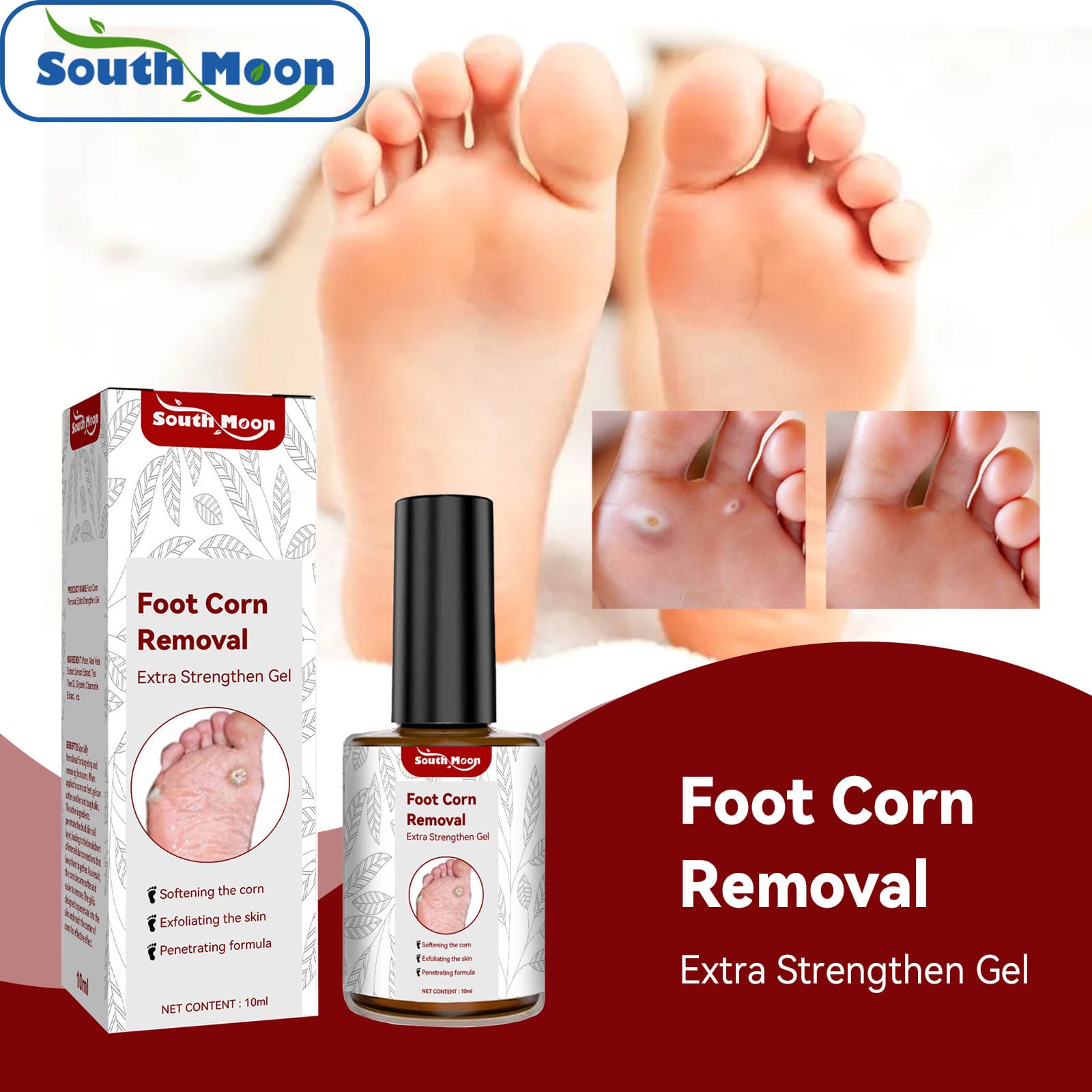 South Moon Extra Strength Foot Corn Removal Gel (10ml)